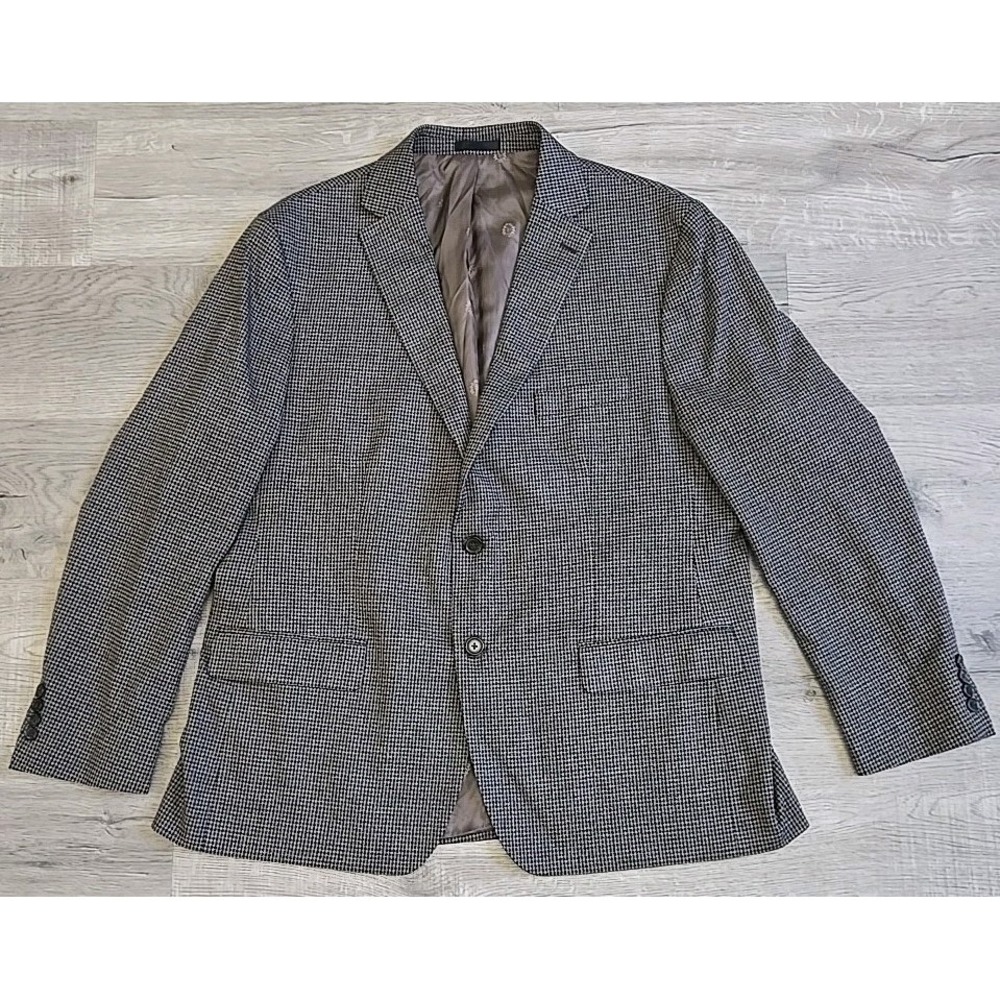 Lauren Ralph Lauren Black Label Men's Sports Coat Blazer Brown Plaid